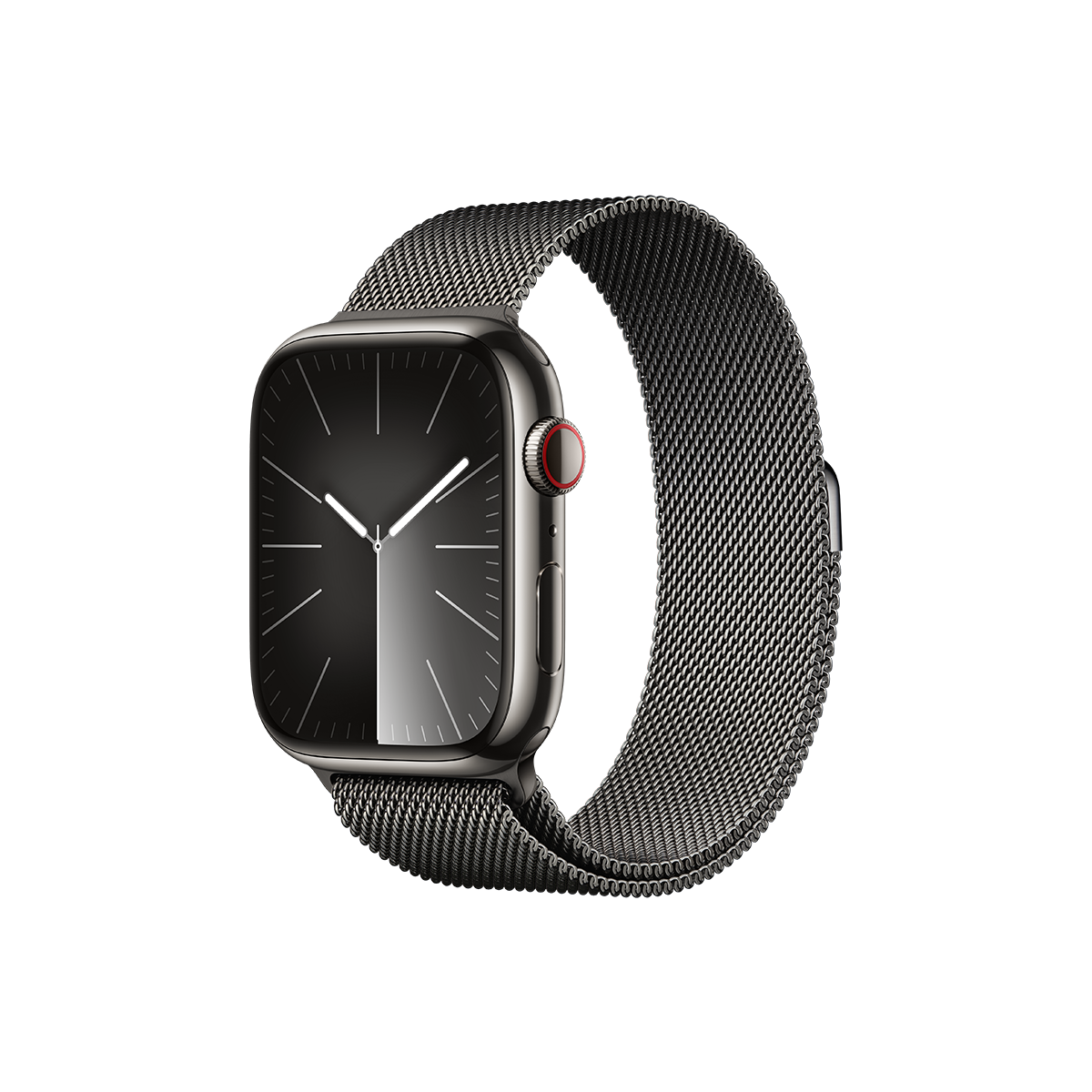 Buy Apple Watch Series 9 GPS + Cellular, 45mm Graphite Stainless Steel Case  with Graphite Milanese Loop - Apple