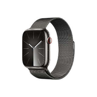 Buy Apple Watch Series 9 GPS + Cellular, 45mm Graphite Stainless Steel Case  with Graphite Milanese Loop - Apple