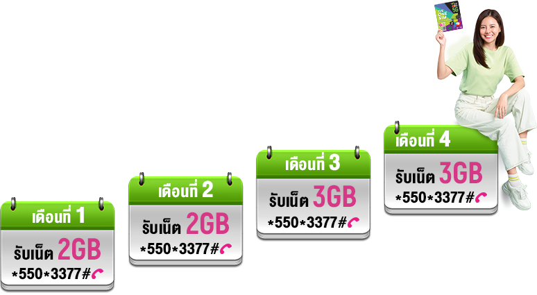 เปิดซิมใหม่วันนี้ ยิ่งใช้ ยิ่งรัก ยิ่งคุ้ม